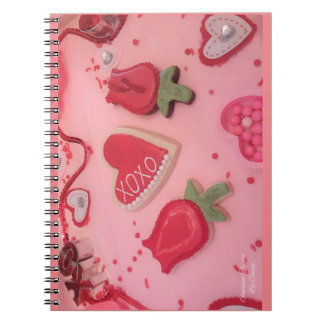 Hearts and Roses Sugar Cookies Notebook