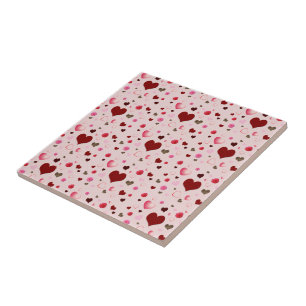 Hearts and Roses Tile