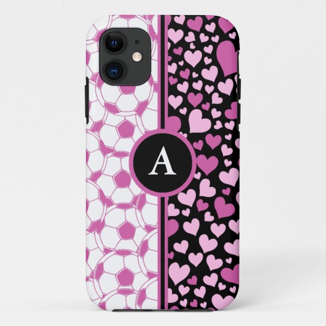 hearts and soccer Case-Mate iPhone case (Back)