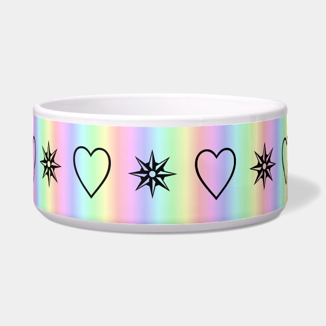 hearts and stars on rainbow (Front)
