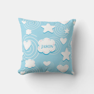 Hearts And Stars Patch Cushion