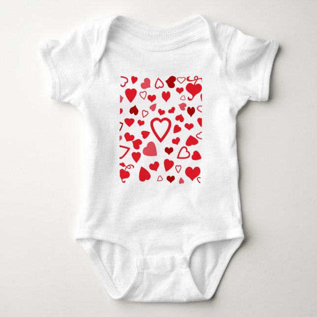 Hearts A'Plenty Baby Bodysuit (Front)