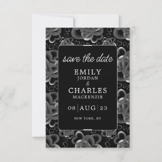 Hearts Aplenty Elegant Wedding Save The Date