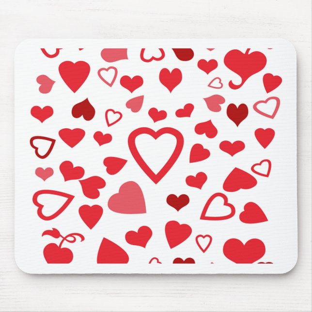 Hearts A'Plenty Mouse Mat (Front)