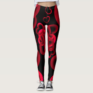Hearts Aplenty Pattern Leggings