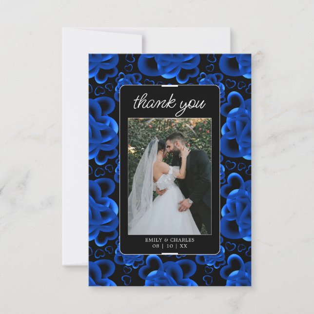 Hearts Aplenty Wedding Thank You Card (Front)