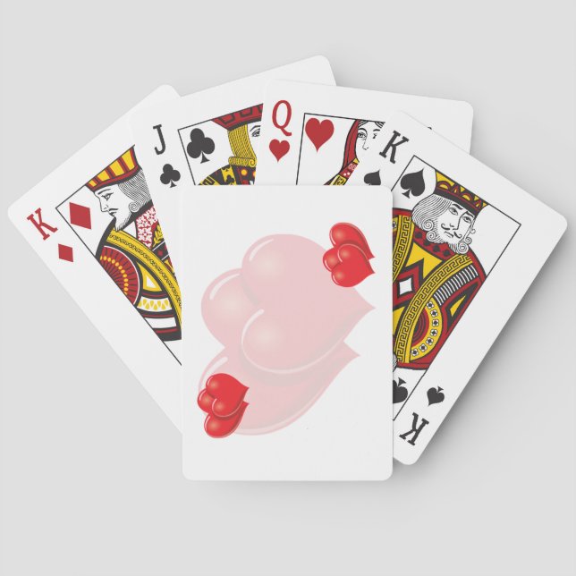 Hearts are Heavy Hearts  Playing Cards (Back)