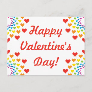Hearts around hearts - Happy Valentine's Day! Holiday Postcard