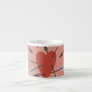 Hearts arrows hand-made. espresso cup