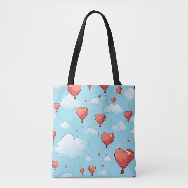 Hearts Ascend Tote Bag (Front)