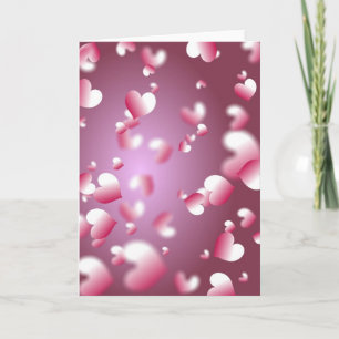 hearts background card