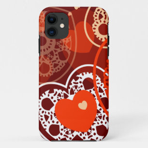Hearts background iPhone 11 case