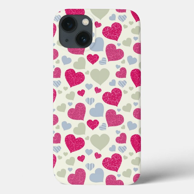 Hearts Background Case-Mate iPhone Case (Back)