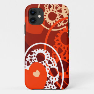 Hearts background, iPhone case