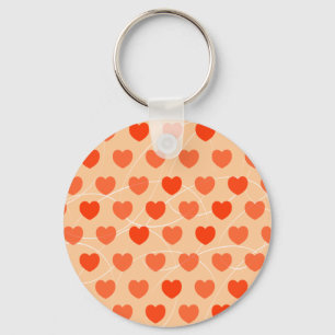 Hearts background, keychain