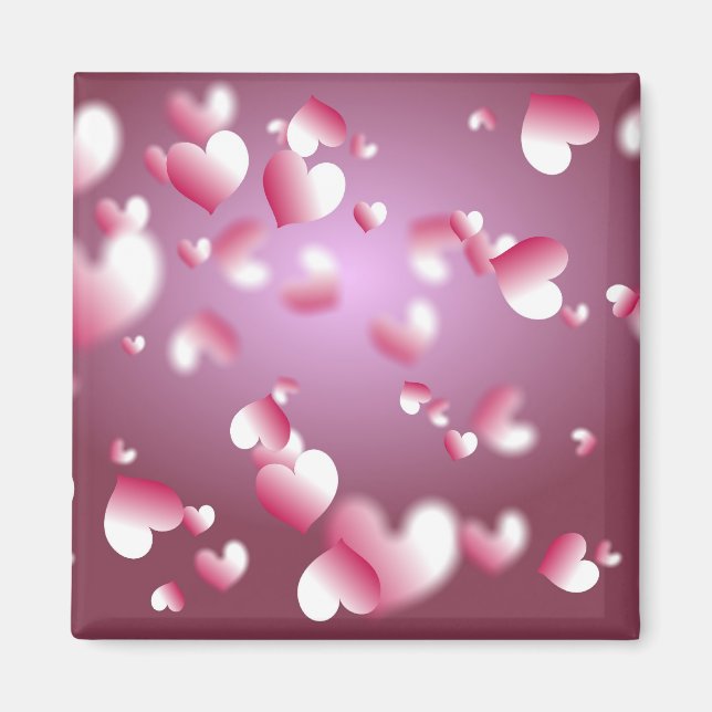 hearts background magnet (Front)
