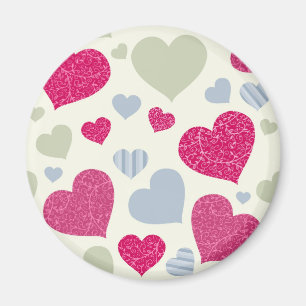 Hearts Background Magnet