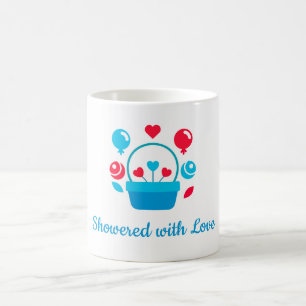 Hearts, Balloons and heart basket Coffee Mug