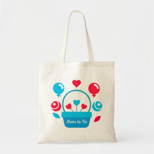 Hearts, Balloons and heart basket Tote Bag