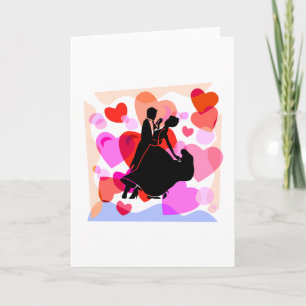Hearts ballroom dancing card