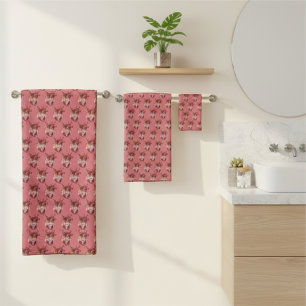 Hearts Bath Towel Set