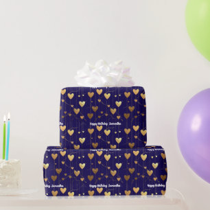 hearts birthday Valentine's Day anniversary Wrapping Paper