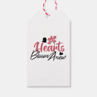 Hearts Bloom Anew - Inspirational Floral Quote