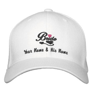 Hearts Bride Embroidered Hat