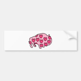 hearts bruce bumper sticker