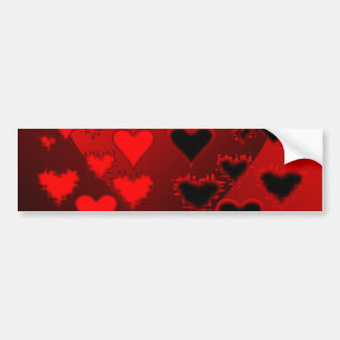 Hearts Bumper Sticker
