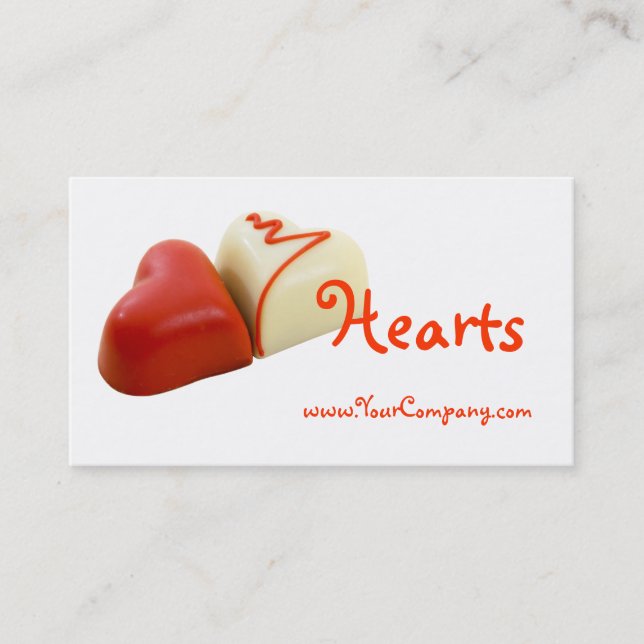 Hearts Business Card (Front)