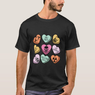 Hearts Candy Radiology Rad Tech Valentines Day Rad T-Shirt