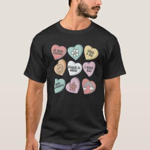 Hearts Candy Speech Language Pathologist SLP Valen T-Shirt