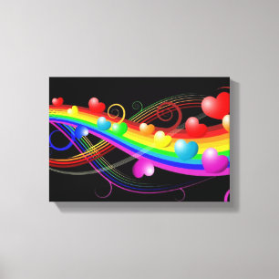 Hearts Canvas Print