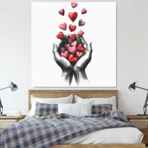 Hearts Canvas Print