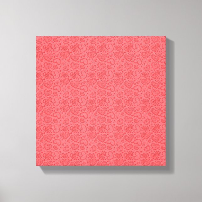 Hearts Canvas Print - Love (Front)