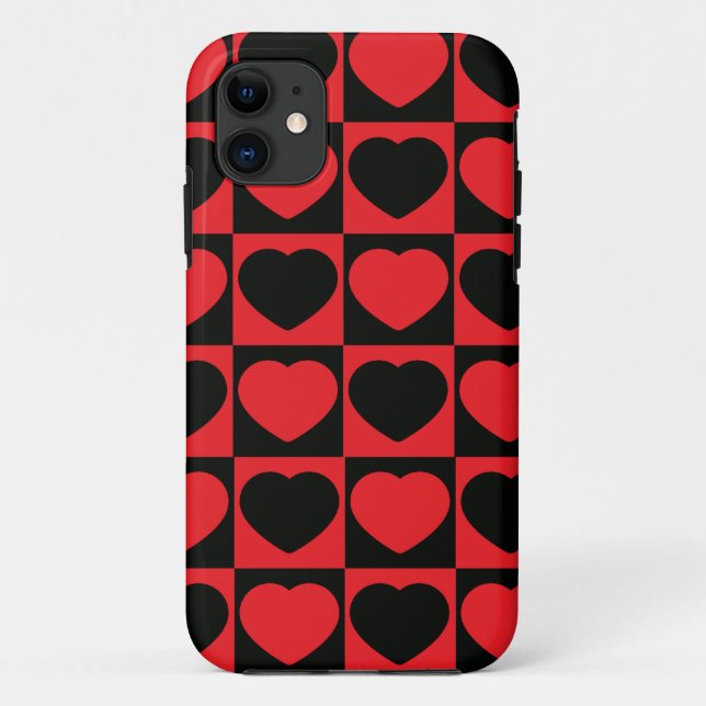 Hearts Case-Mate iPhone Case (Back)