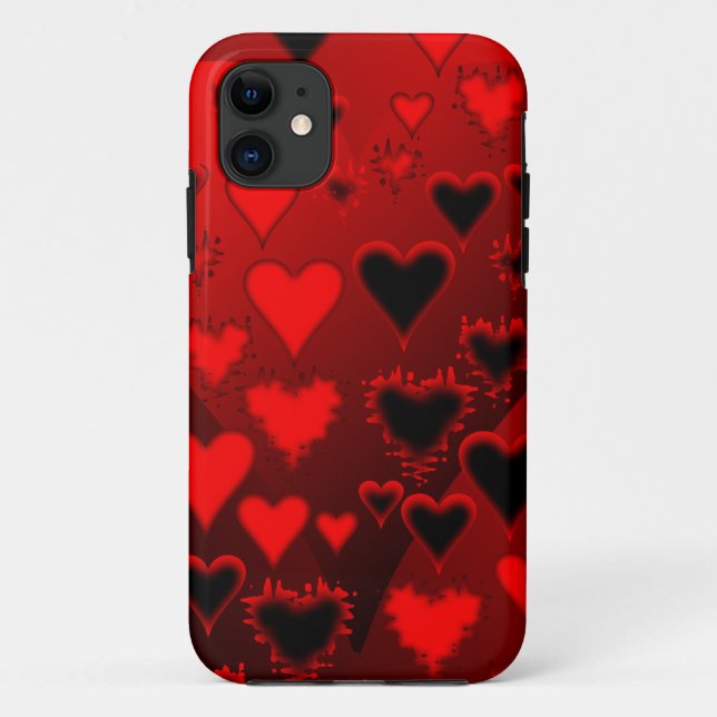 Hearts Case-Mate iPhone Case (Back)