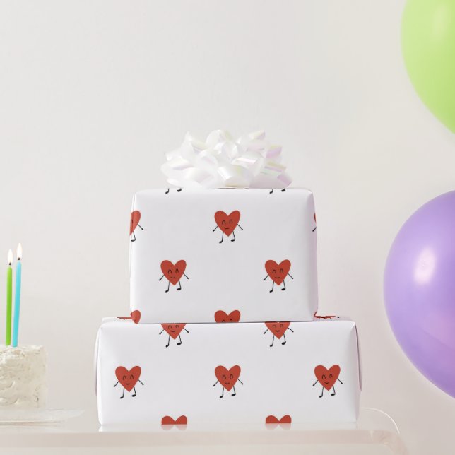 Hearts Charachter Wrapping Paper (Party Gifts)