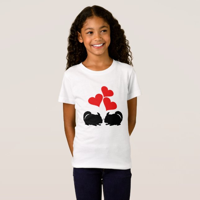 Hearts & Chinchillas T-Shirt (Front Full)