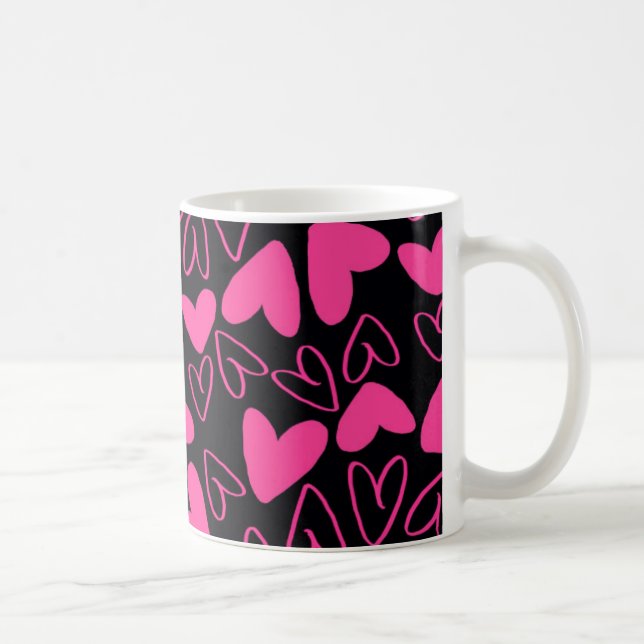 Hearts Coffee Mug (Right)
