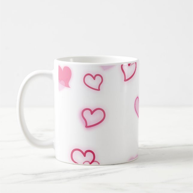 Hearts Coffee Mug (Left)