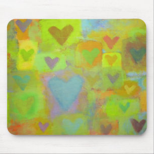 Hearts Collage Mouse Mat