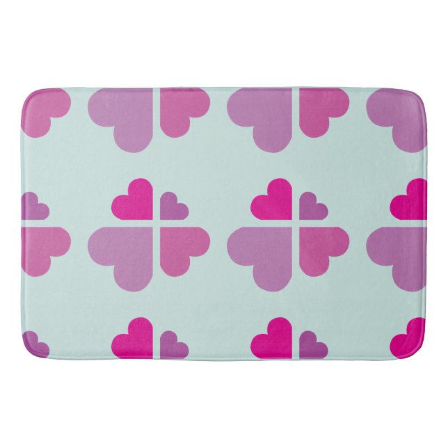 Hearts Cross Bath Mat (Front)