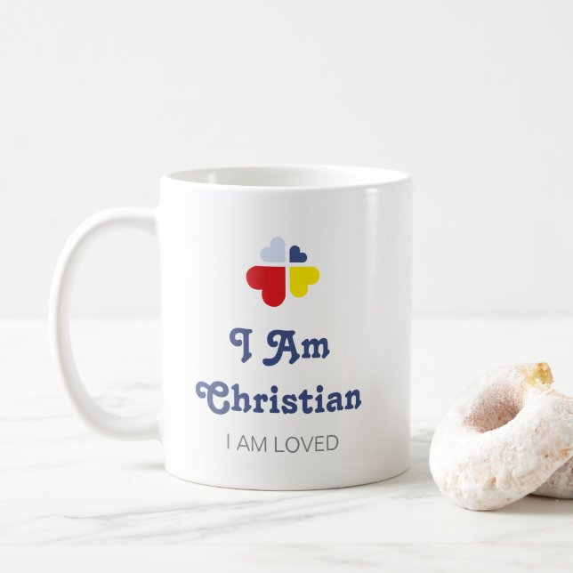 Hearts Cross Coffee Mug (With Donut)
