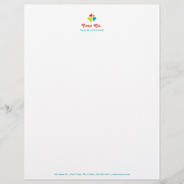 Hearts Cross Customised Letterhead (Front)