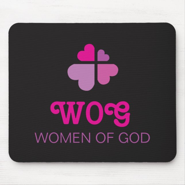 Hearts Cross Mouse Mat (Front)