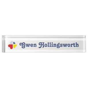 Hearts Cross Nameplate