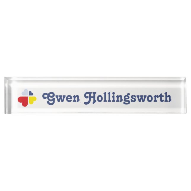 Hearts Cross Nameplate (Front)
