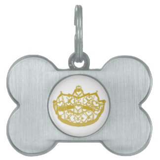 Hearts Crown Pet Tag